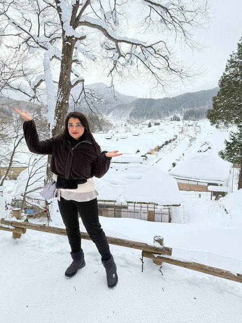 Ouchijuku Under Snow