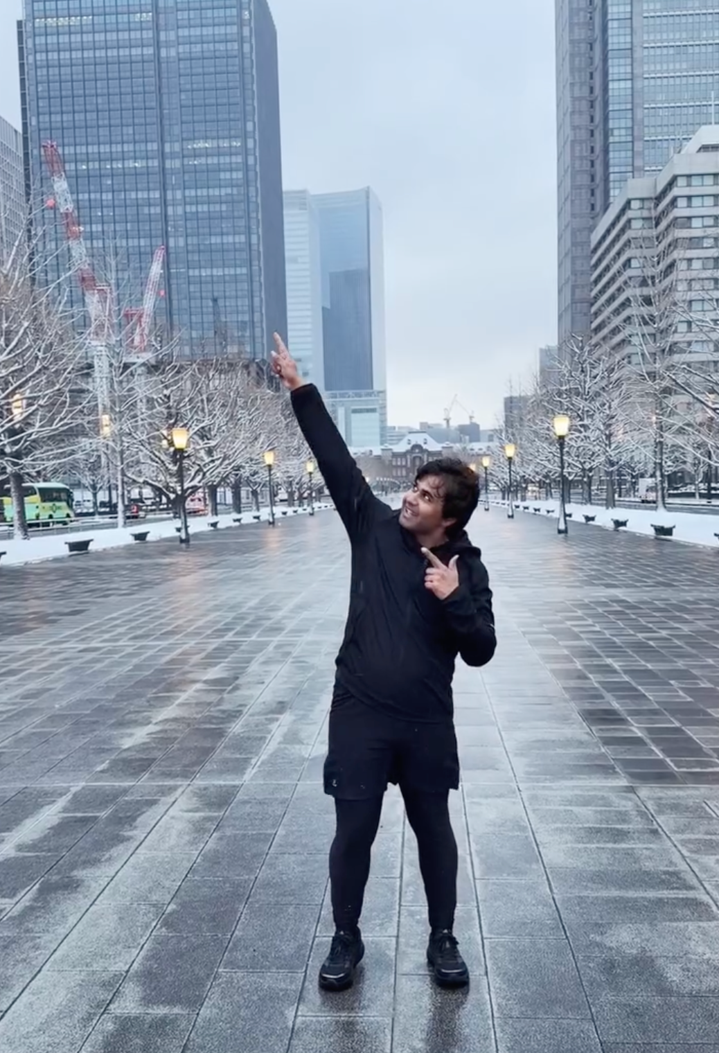 Snowy Tokyo